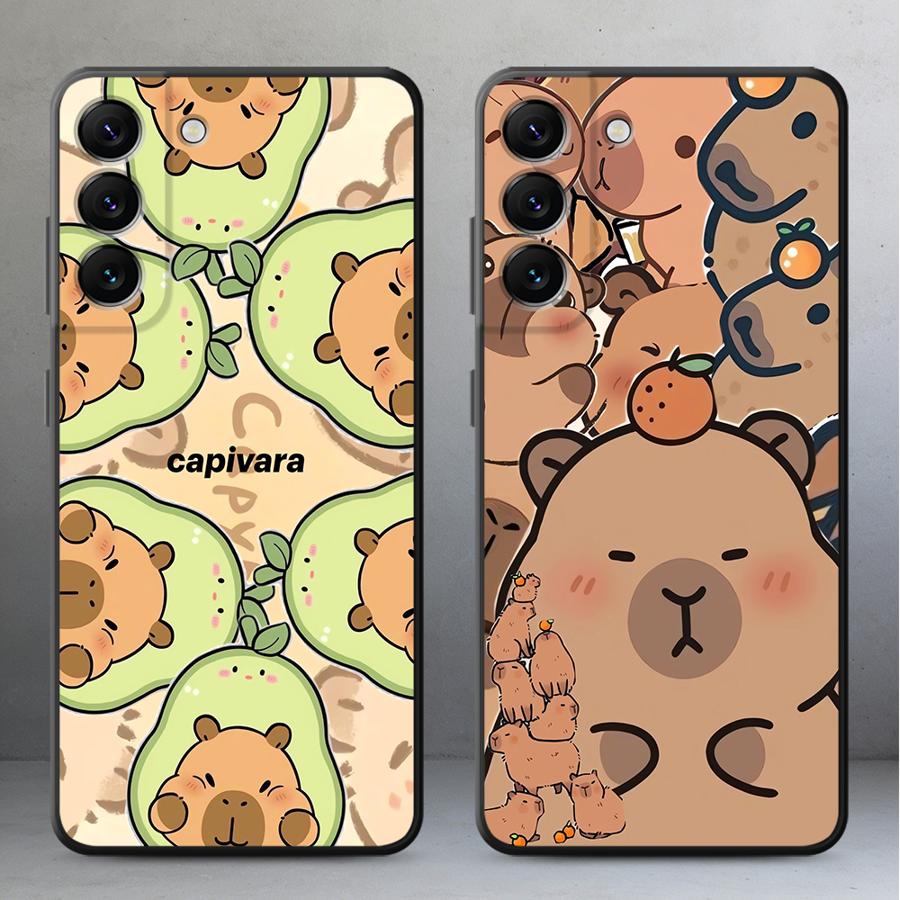 Samsung Galaxy A55 - Kleurrijke Capybara Telefoonhoesje voor Samsung Galaxy