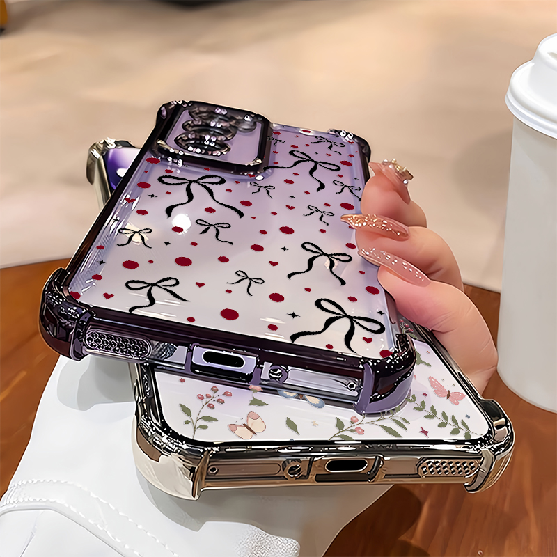 Roze vlinder bloemenblad print - Oppo Reno 12 recensie en prijs