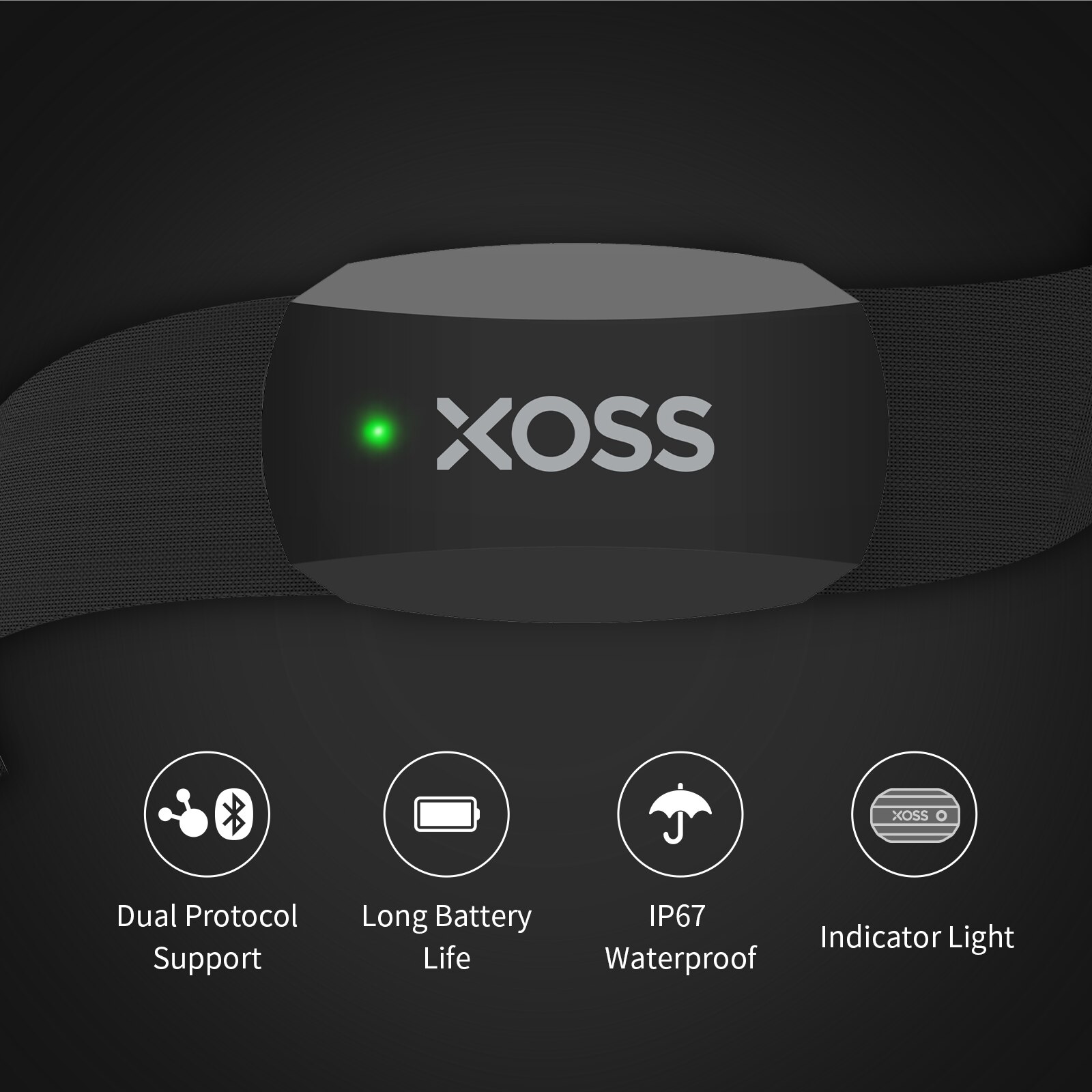 XOSS X2 Borstband Hartslagmete - Breath Rate Monitor recensie en prijs